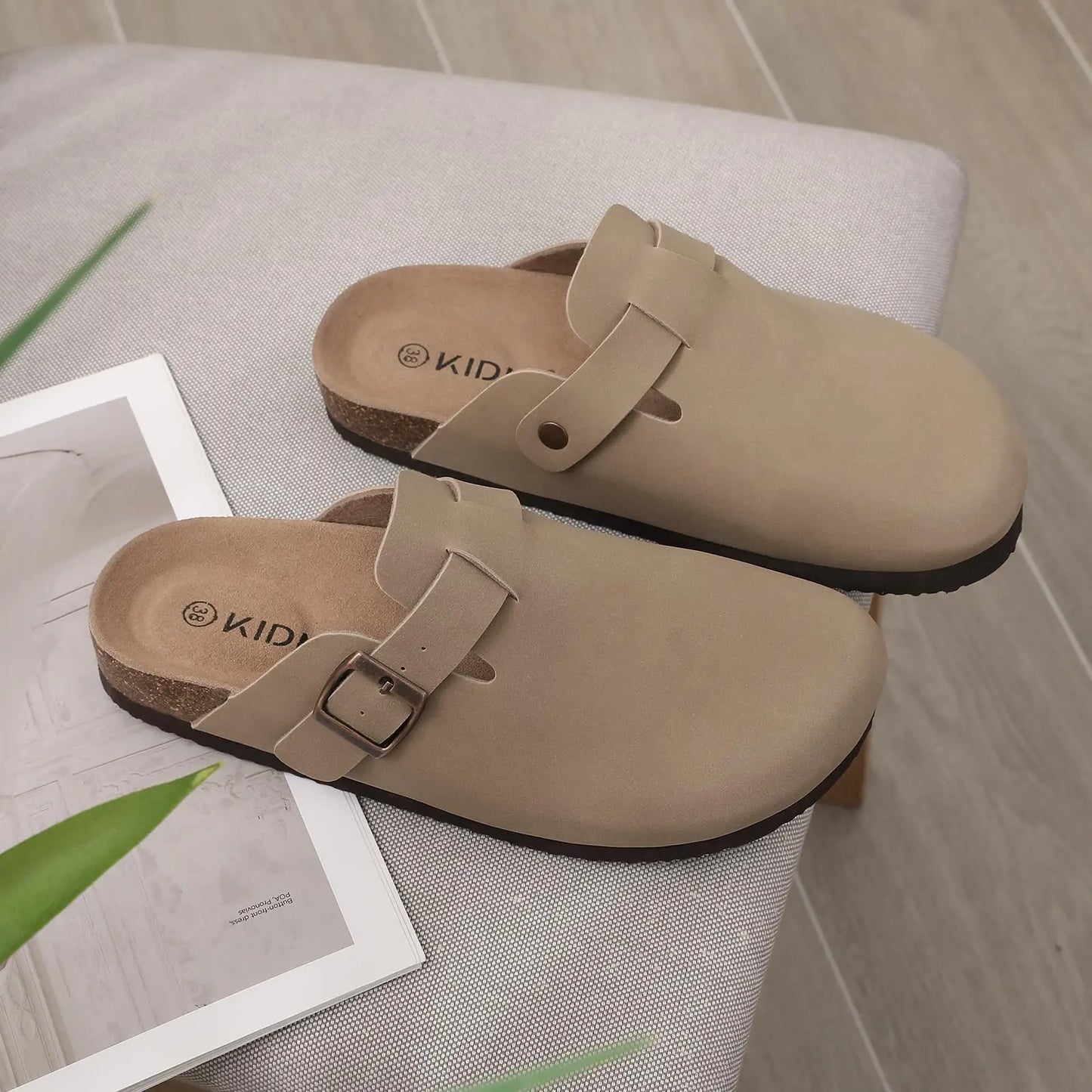 Comwarm Cork Men Clogs Slippers