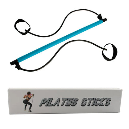 Yoga Pilates Bar Stick with Resistance Band