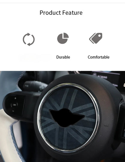 Italy Super Suede Car Steering Wheel Cover For Mini Cooper