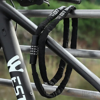 WEST BIKING Combination Bike Chain Lock
