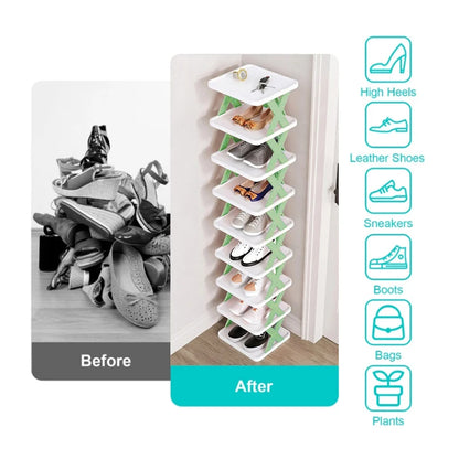 Shoe Rack Storage Organizer Detachable