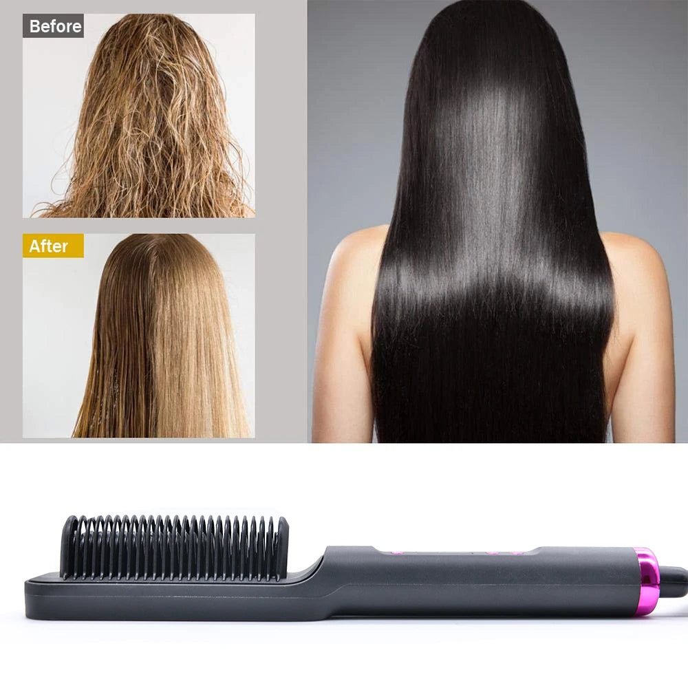 Electric Hot Comb Straight Hair Straightener
