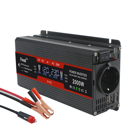 2600W/4000W Car Inverter DC12V AC220V Power Inversor LED Display