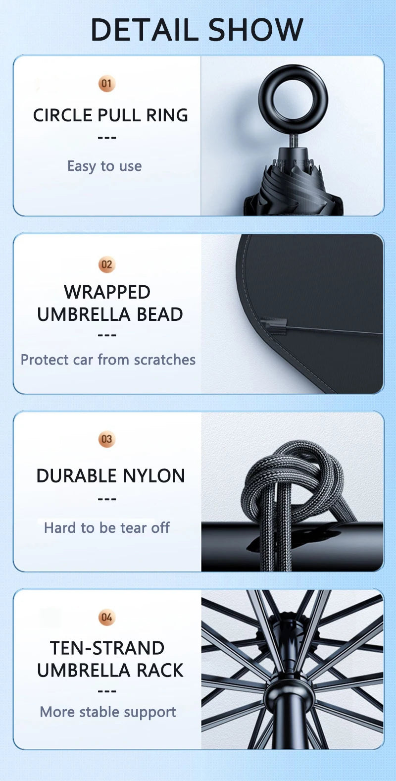 Car Sunshade Windshield Umbrella Front Sun