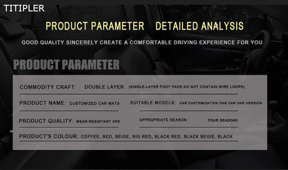 TITIPLER Custom Car Floor Mats For Toyota