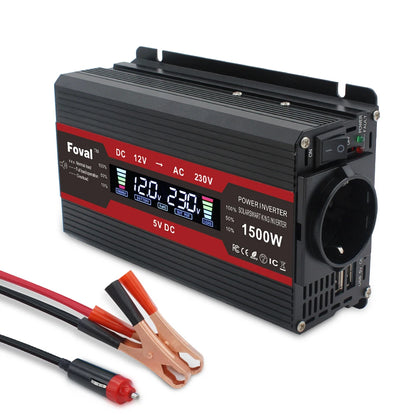 2600W/4000W Car Inverter DC12V AC220V Power Inversor LED Display