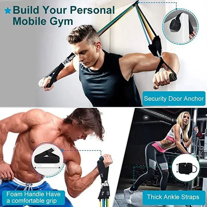 New Resistance Bands 150 LBS Sport Elastic