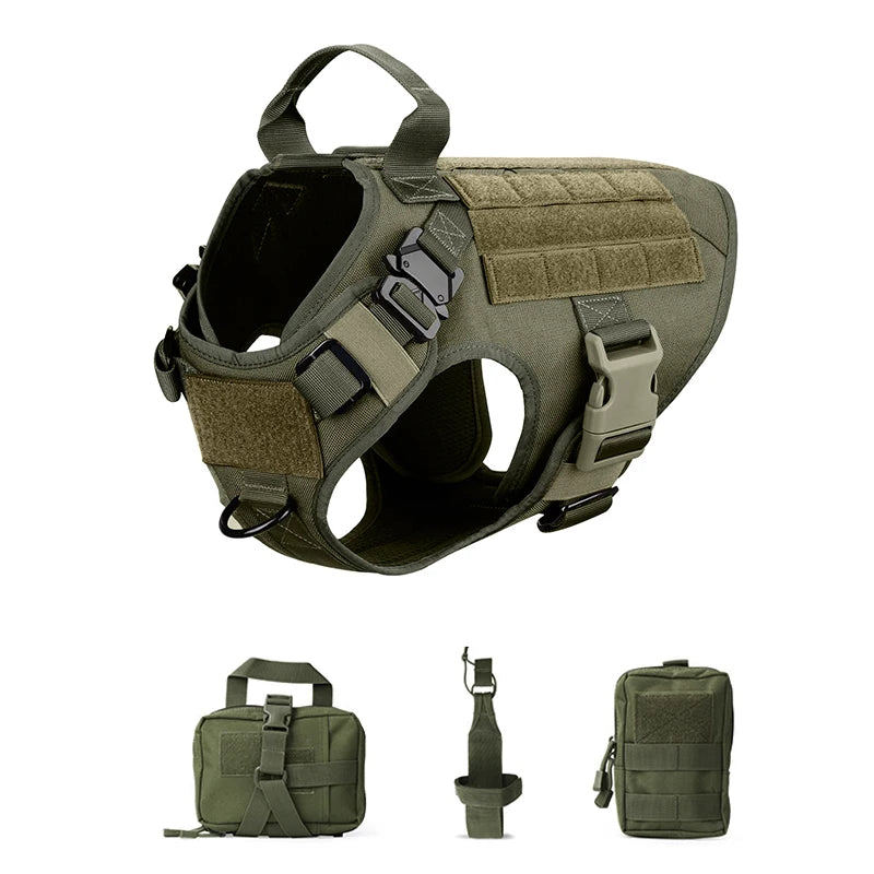 Military Large Dog Harness Pet German