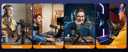 RGB Dynamic Wired Microphone Gaming