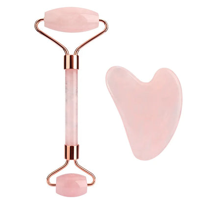 Natural Rose Quartz Jade Roller