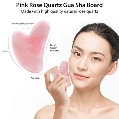 Natural Rose Quartz Jade Roller