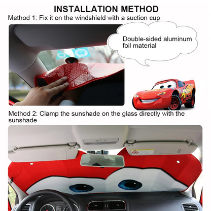 6 Colors Eyes Heated Windshield Sunshade Car Window