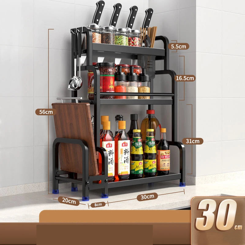 Kitchen Spice Rack Carbon Steel