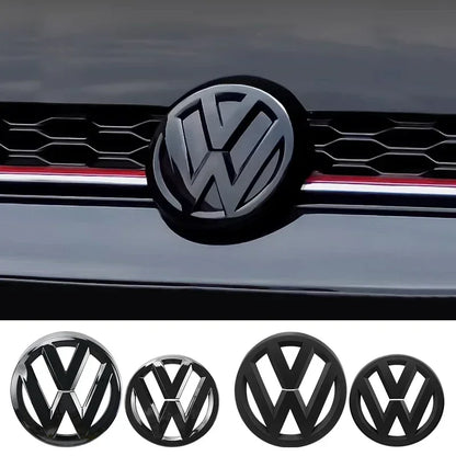Car Glossy Black Front Grill Badges