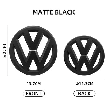 Car Glossy Black Front Grill Badges
