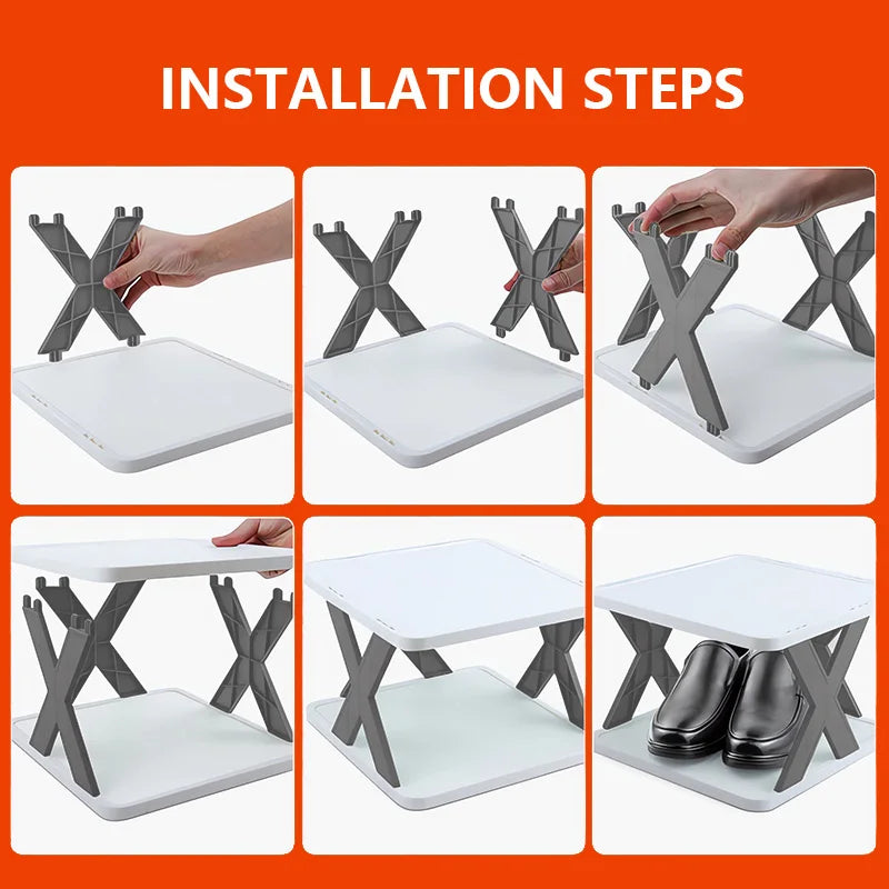 Shoe Rack Storage Organizer Detachable