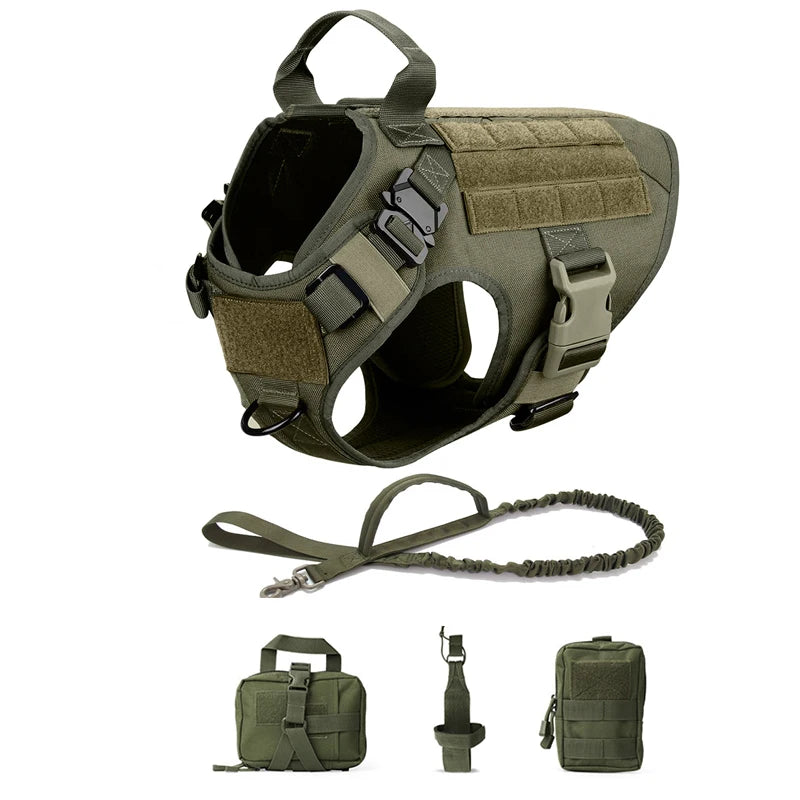 Military Large Dog Harness Pet German