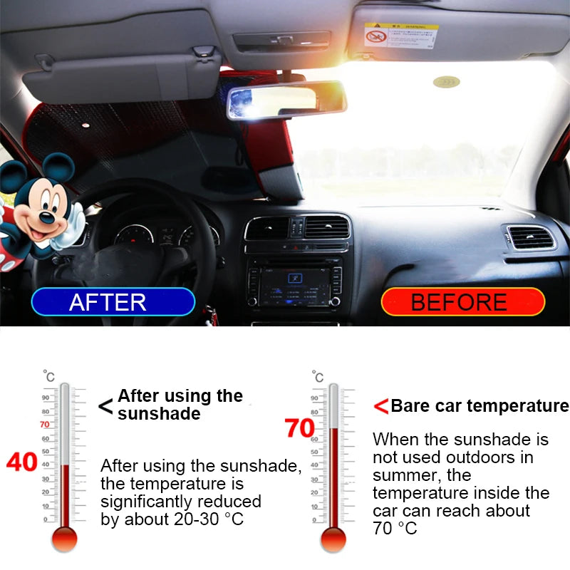 6 Colors Eyes Heated Windshield Sunshade Car Window