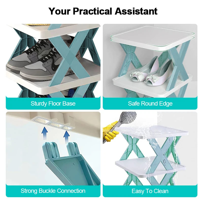 Shoe Rack Storage Organizer Detachable