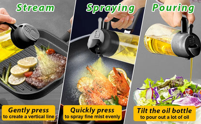 Oil Spray 2-in-1 Glass Household Kitchen Oil Spray