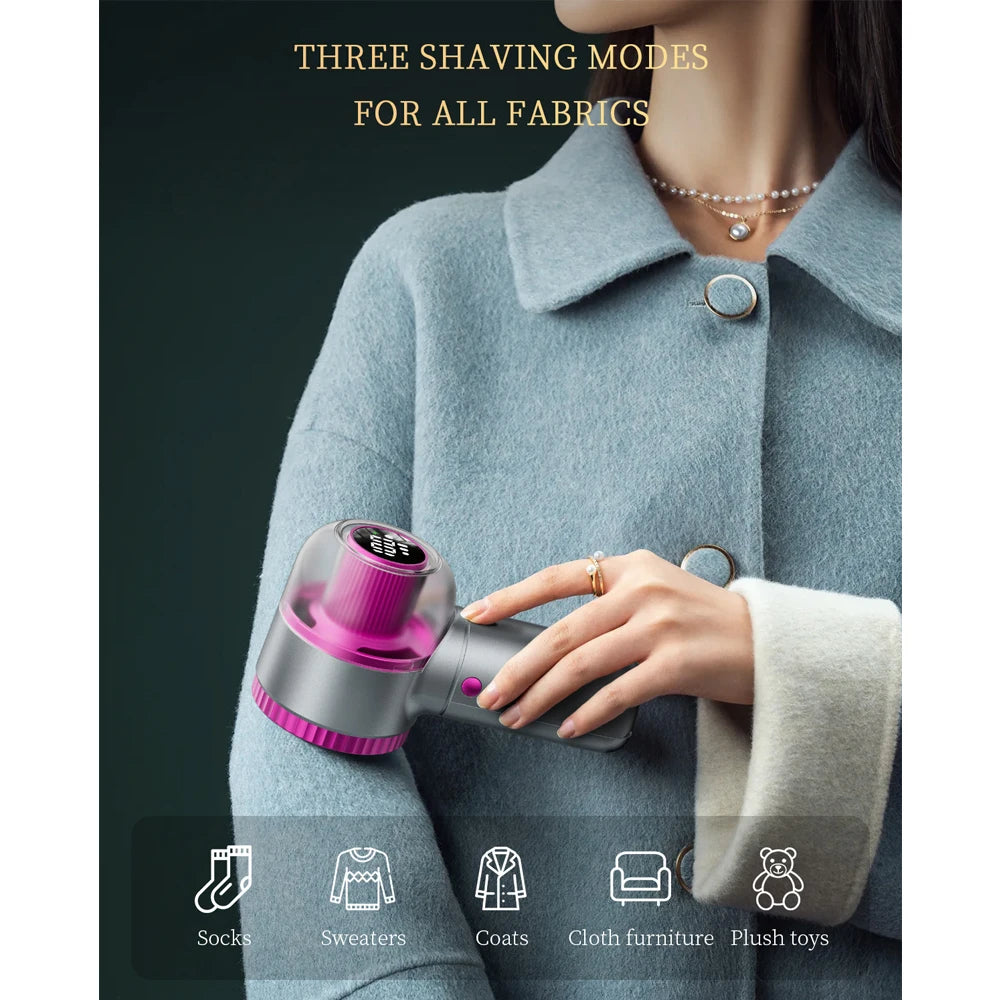 coldSky Lint Remover Sweater Shaver with Digital Display