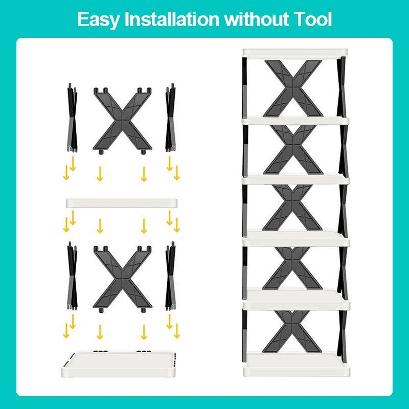 Shoe Rack Storage Organizer Detachable