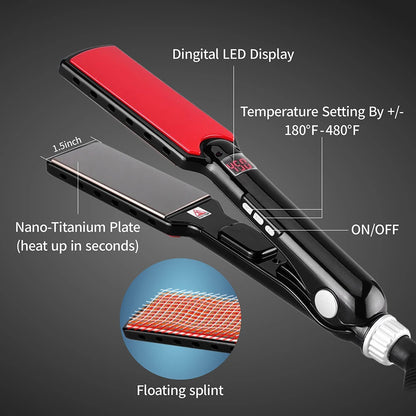Hair Straightener Titanium  Professional