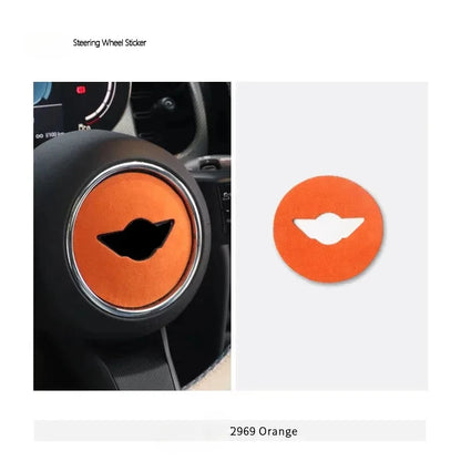 Italy Super Suede Car Steering Wheel Cover For Mini Cooper