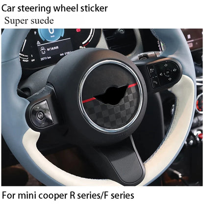 Italy Super Suede Car Steering Wheel Cover For Mini Cooper