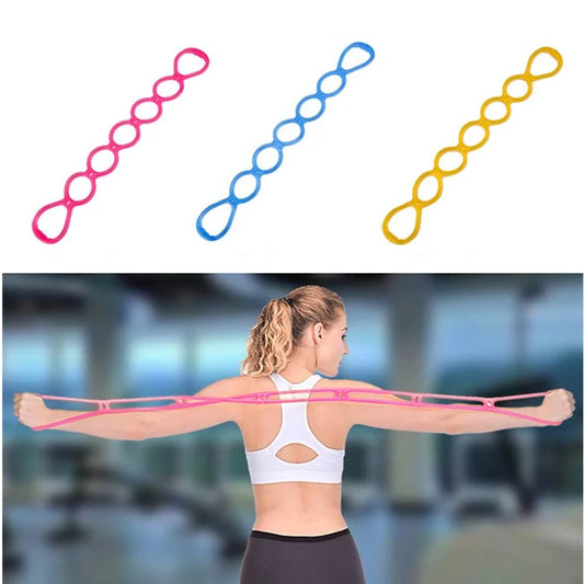 7 Holes Pilates Yoga Fitness Resistance Band