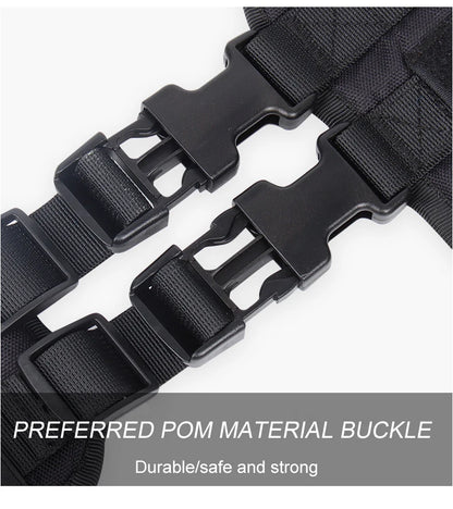 Tactical Dog Harness with Handle and Leash Military