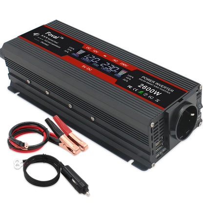 2600W/4000W Car Inverter DC12V AC220V Power Inversor LED Display