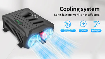 DATOUBOSS Pure Sine Sine Inverter Auto Switching DC12V/DC24V to AC220V Continuous