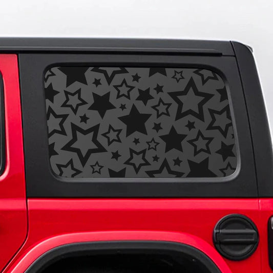 Star Car Sticker for Triangular Window Outdoor Decoration