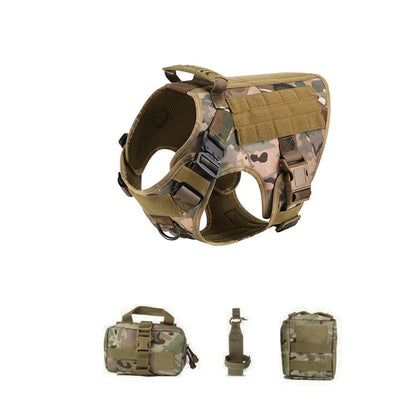 Military Large Dog Harness Pet German