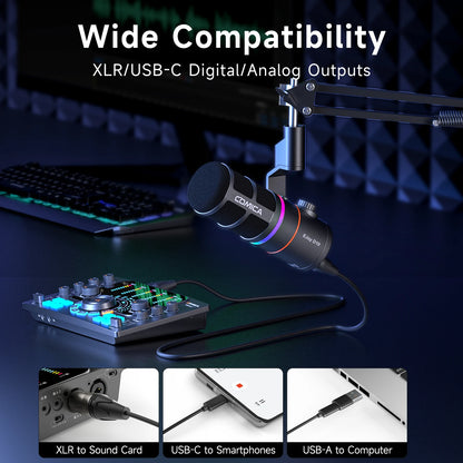 RGB Dynamic Wired Microphone Gaming