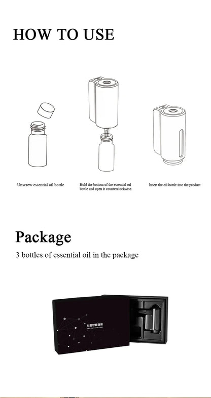 Electric Aroma Diffuser Air Freshener In The Car