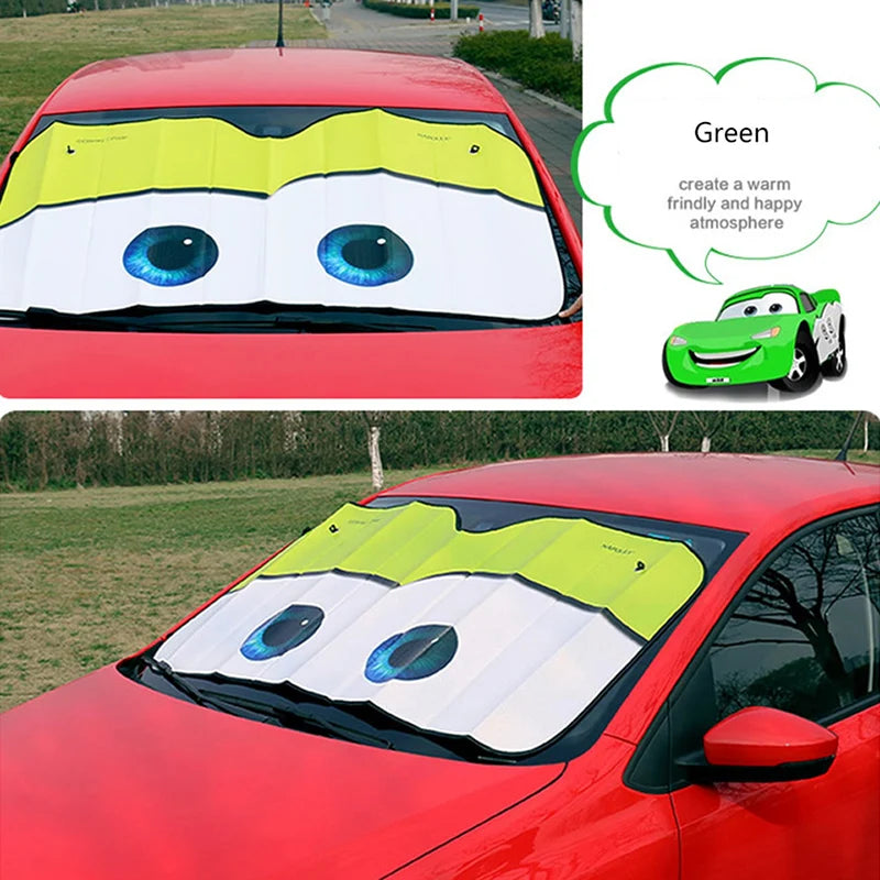 6 Colors Eyes Heated Windshield Sunshade Car Window