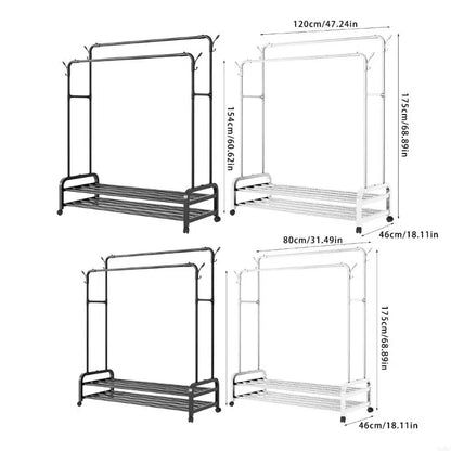 Freestanding Clothes Storage Rack