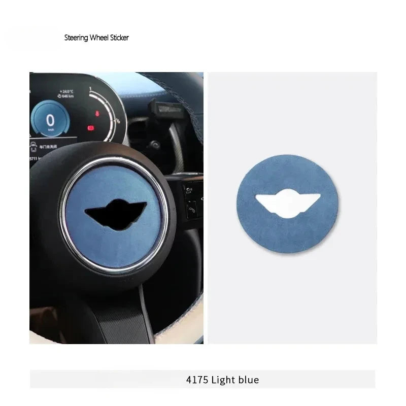 Italy Super Suede Car Steering Wheel Cover For Mini Cooper