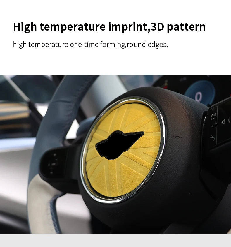 Italy Super Suede Car Steering Wheel Cover For Mini Cooper