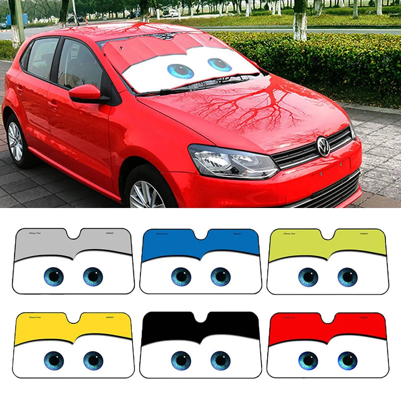 6 Colors Eyes Heated Windshield Sunshade Car Window