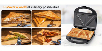 Snailar 2 Slice Sandwich Toaster with Triangle Plates - Krass Market