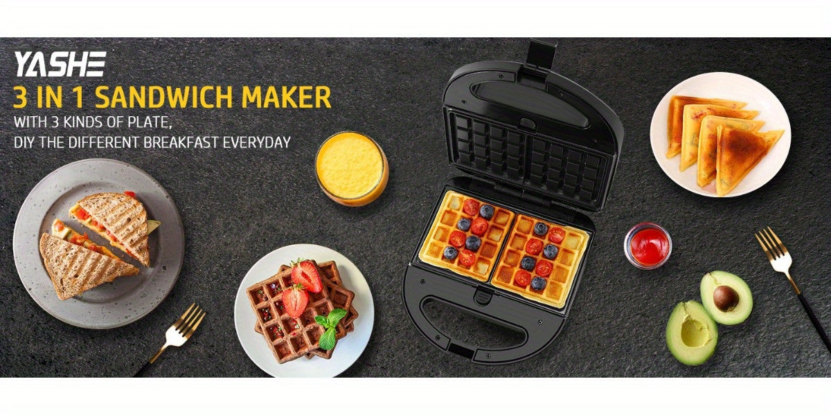 Sandwich Toaster 3-in-1