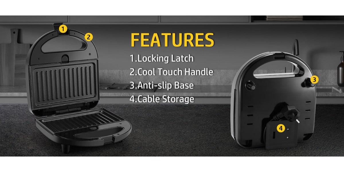 Sandwich Toaster 3-in-1