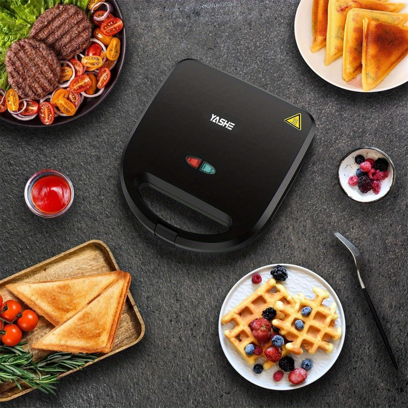 Sandwich Toaster 3-in-1