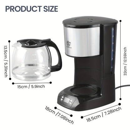 SUPERLEX Filter Coffee Machine with Timer, Drip Coffee Maker 1.5L